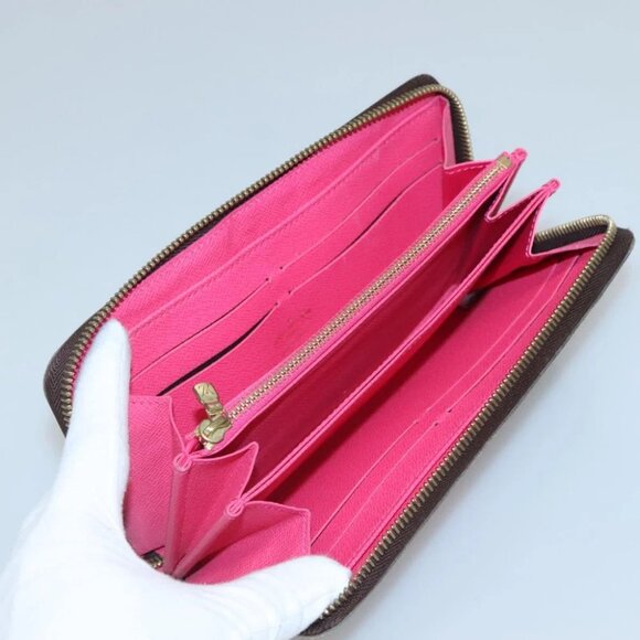 LOUIS VUITTON Monogram V Line Zippy Wallet Grunard Pink - Picture 12 of 16